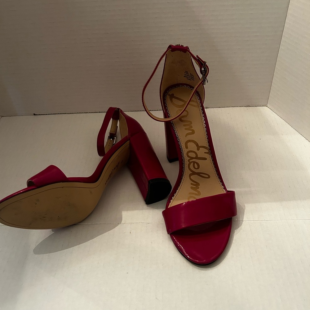 Sam Edelman Women's Bold Red Block Heels